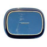 K - Blue Enameled Covered Casserole Dish