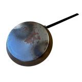 K - Extra Large 46-Inch Vintage Metal Pan with Long Handle
