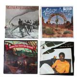 LR - Collection of 8 Vinyl Record Albums Including Waylon Jennings, Crowded House, Robert Hunter and More