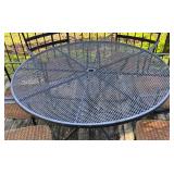 Y - Vintage Metal Patio Table with Six Chairs