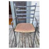 Y - Vintage Metal Patio Table with Six Chairs
