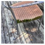 Y - Vintage Metal Patio Table with Six Chairs