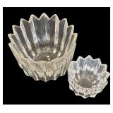 K - Two Elegant Orrefors Crystal Bowls