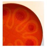 K - Vintage Abstract Enamel Plate by Bob Oldrich