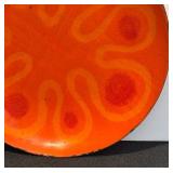 K - Vintage Abstract Enamel Plate by Bob Oldrich