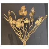 K - Vintage TIC of India Metal Floral Decor