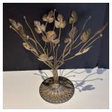 K - Vintage TIC of India Metal Floral Decor