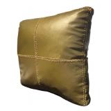 LR - Vintage Faux Leather Accent Pillows