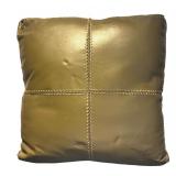 LR - Vintage Faux Leather Accent Pillows