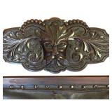 LR - Vintage Ornate Carved Wood Arm Chair