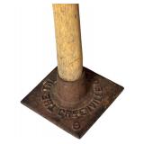 LR - Vintage Treaty Co. Greenville O 48 Inch Tamper Tool with Wooden Handle