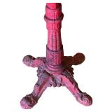 LR - Vintage Red Cast Iron Gumball Machine