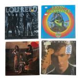 R - Set of 8 Assorted Record Albums Lou Reed, The Roches, Leon Redbone, Rubber Rodeo & More