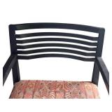 LR - Vintage Arm Chair with Patterned Upholstered Seat