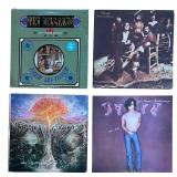 R - Collection of 8 Vinyl Records Johnny Cash Nitty Gritty Dirt Band, Van Konk, John Cougar and More