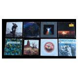 R - Lot of 8 Classic Rock LP Records Van Morrison, Nighthawks, Moody Blues, New Riders and More