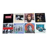 R - Collection of 8 Vinyl Record Albums - Jerry Jeff Walker, Suzanne Vega, 10,000 Maniacs, Taj Mahal & More