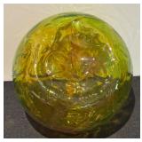 K - Handblown Art Glass Vase with Swirl Design
