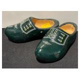 LR - Set of 2 Pairs Vintage Wooden Dutch Clogs
