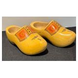LR - Set of 2 Pairs Vintage Wooden Dutch Clogs