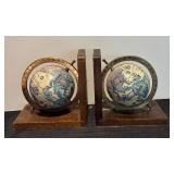 LR - Pair of Vintage Globe Bookends