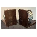 LR - Pair of Vintage Globe Bookends