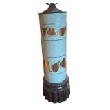 U - Pair of Vintage Table Lamps with Sculpted Base and Metallic Leaf Design