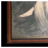U - Framed Louis Icart Print Titled "Idleness"