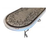 U - Oval Mosaic Style Coffee Table