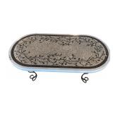 U - Oval Mosaic Style Coffee Table