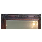 U - Vintage Ornate Wood Framed Mirror