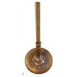 U - Vintage Brass Floor Lamp with Ornate Base
