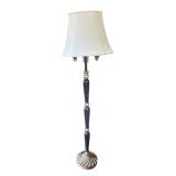 U - Vintage Floor Lamp with Gold Accents