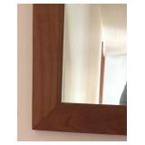 U - Vintage Wall Mirror with Wood Frame