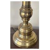 U - Vintage Brass Table Lamp with Pleated Shade