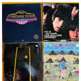 LR - Collection of 9 Classic Rock Vinyl LP Records Including Rolling Stones, Billy Joel, Ramones, and More
