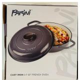 K - Parini Cast Iron 2.7 QT French Oven in Box