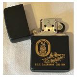 K - USS Callaghan DDG-994 Collectible Black Lighter