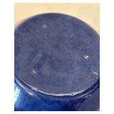 K - Set of 3 Vintage Ceramic Lidded Casserole Dishes in Yellow, Blue, and Pink