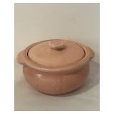 K - Set of 3 Vintage Ceramic Lidded Casserole Dishes in Yellow, Blue, and Pink