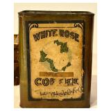 K - Collection of Vintage Advertising Tins, Bottles, and Crates