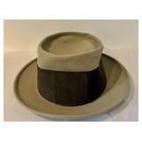 K - Vintage Royal Stetson Fedora Hat with Black Band