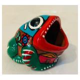 K - Set of 5 Mexican Hand-Painted Talavera Pottery Figures and Bowl