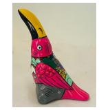 K - Set of 5 Mexican Hand-Painted Talavera Pottery Figures and Bowl