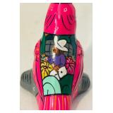 K - Set of 5 Mexican Hand-Painted Talavera Pottery Figures and Bowl