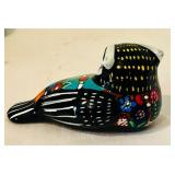 K - Set of 5 Mexican Hand-Painted Talavera Pottery Figures and Bowl