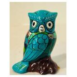 K - Set of 5 Mexican Hand-Painted Talavera Pottery Figures and Bowl