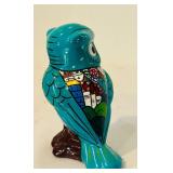 K - Set of 5 Mexican Hand-Painted Talavera Pottery Figures and Bowl