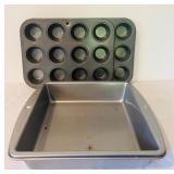 K - Assorted Bakeware Lot Muffin Pans, Cake Pans, Springform and Brownie Tray