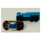 K - Collection of 12 Diecast Toy Vehicles Including Trucks, Cars, and Helicopter